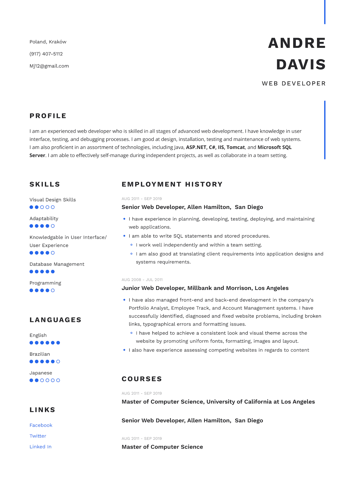 Resume template