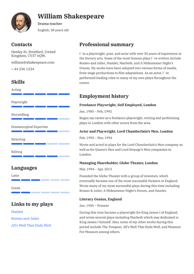 11  Professional Free Resume Templates
