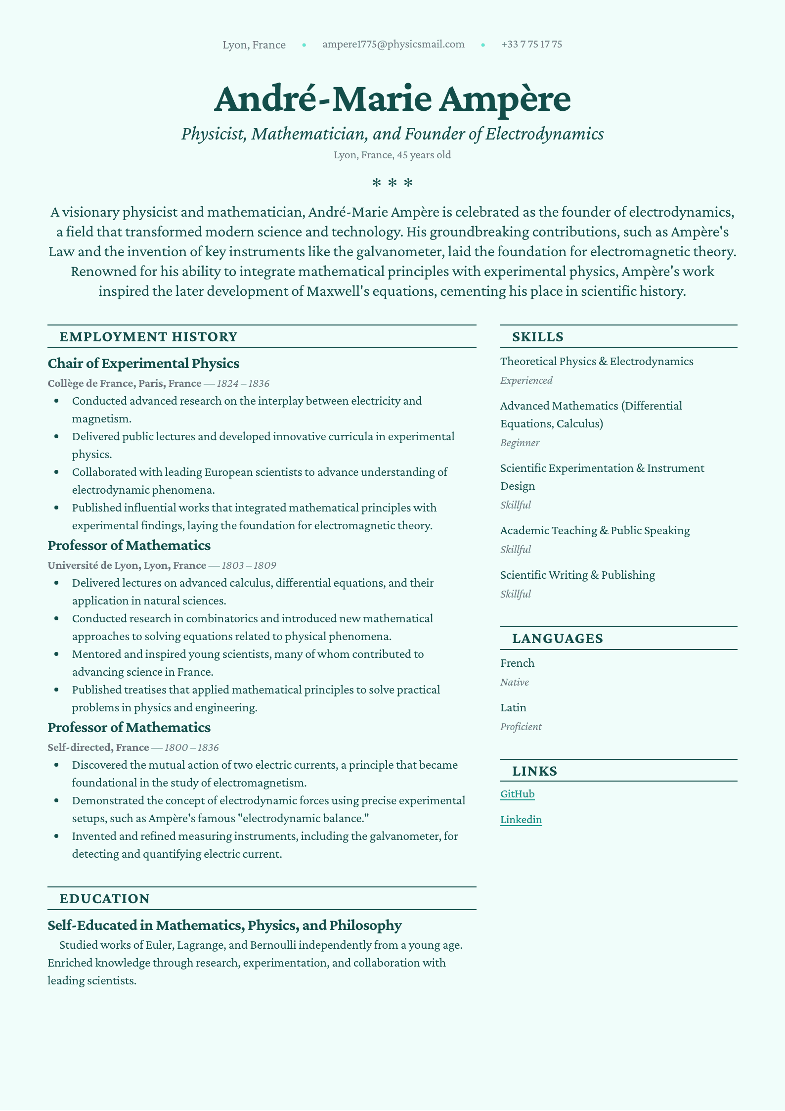 Resume template