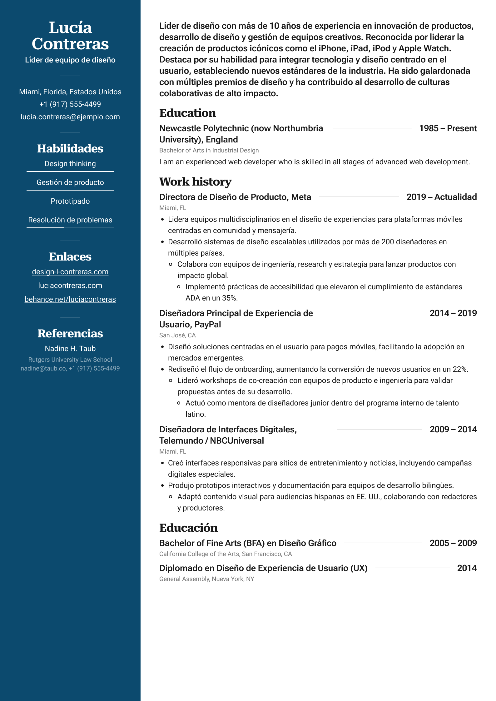 Resume template