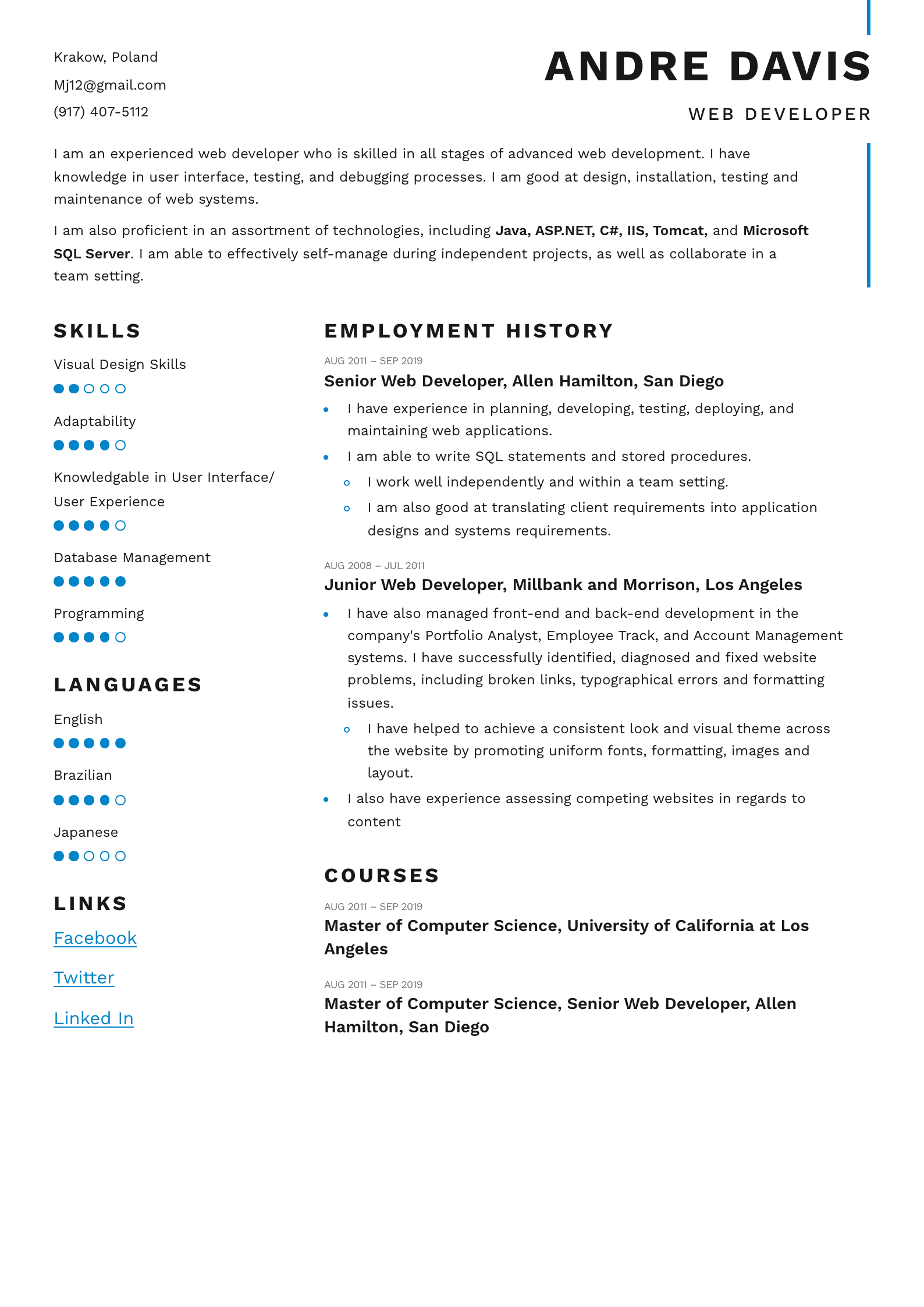 Craft your perfect professional resume