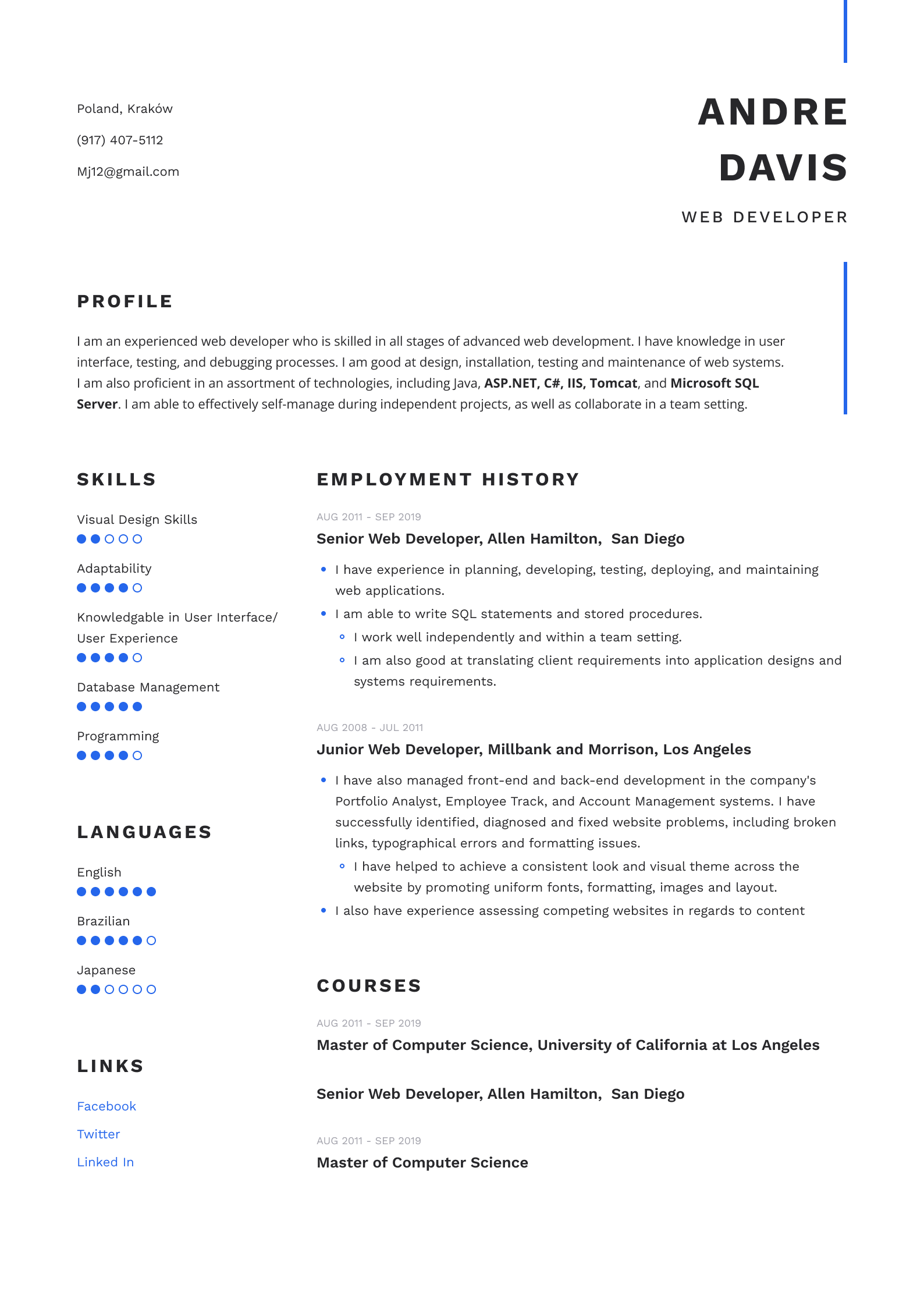Resume template