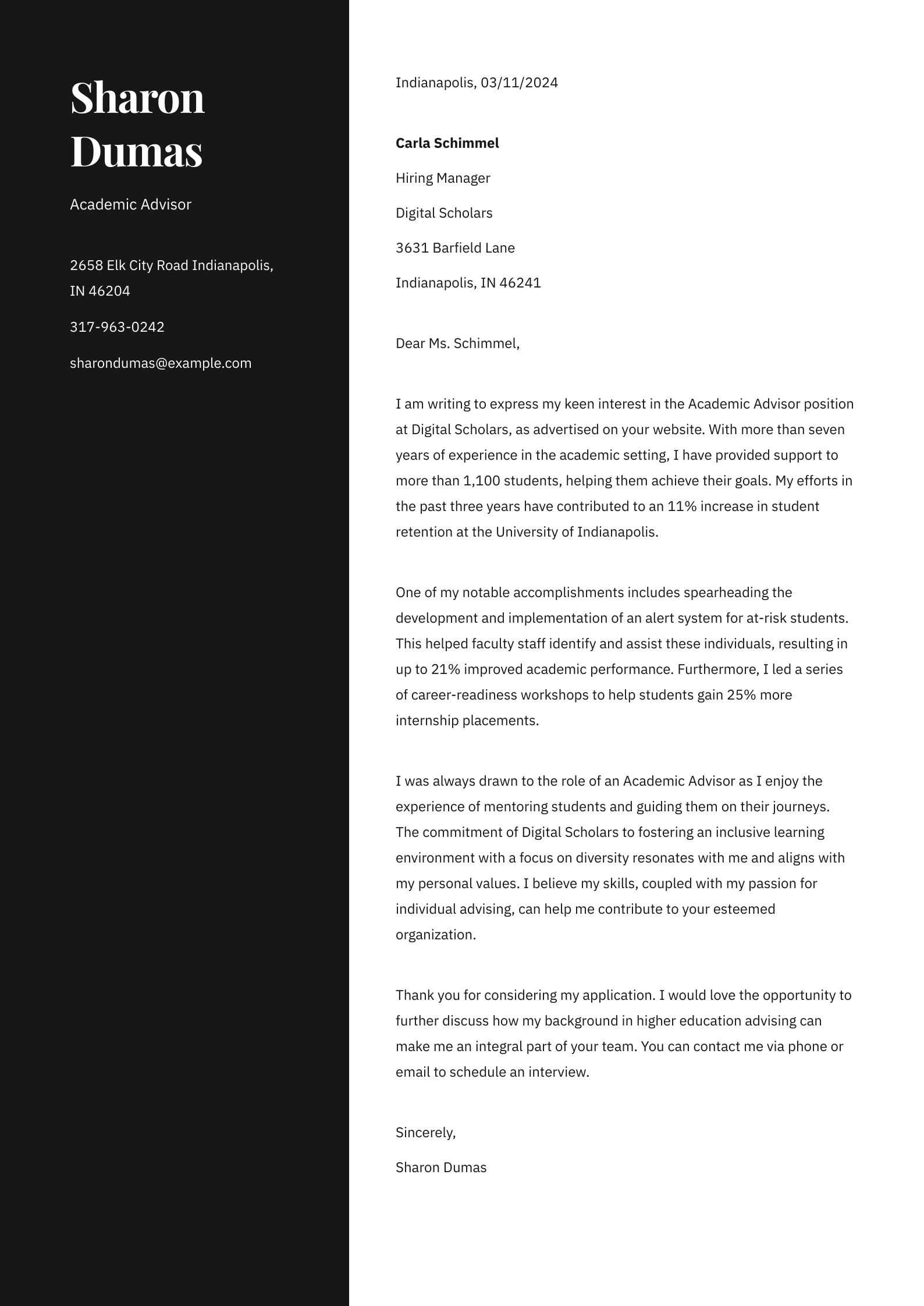 Academic Advisor