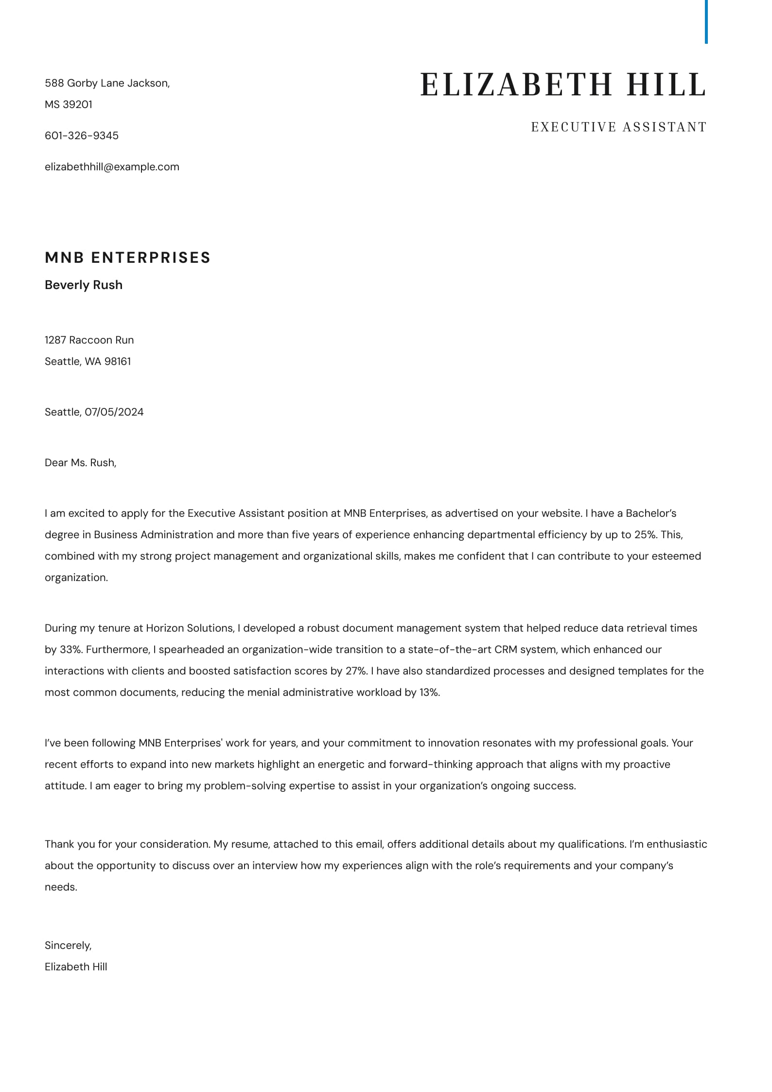 Executive Assistant