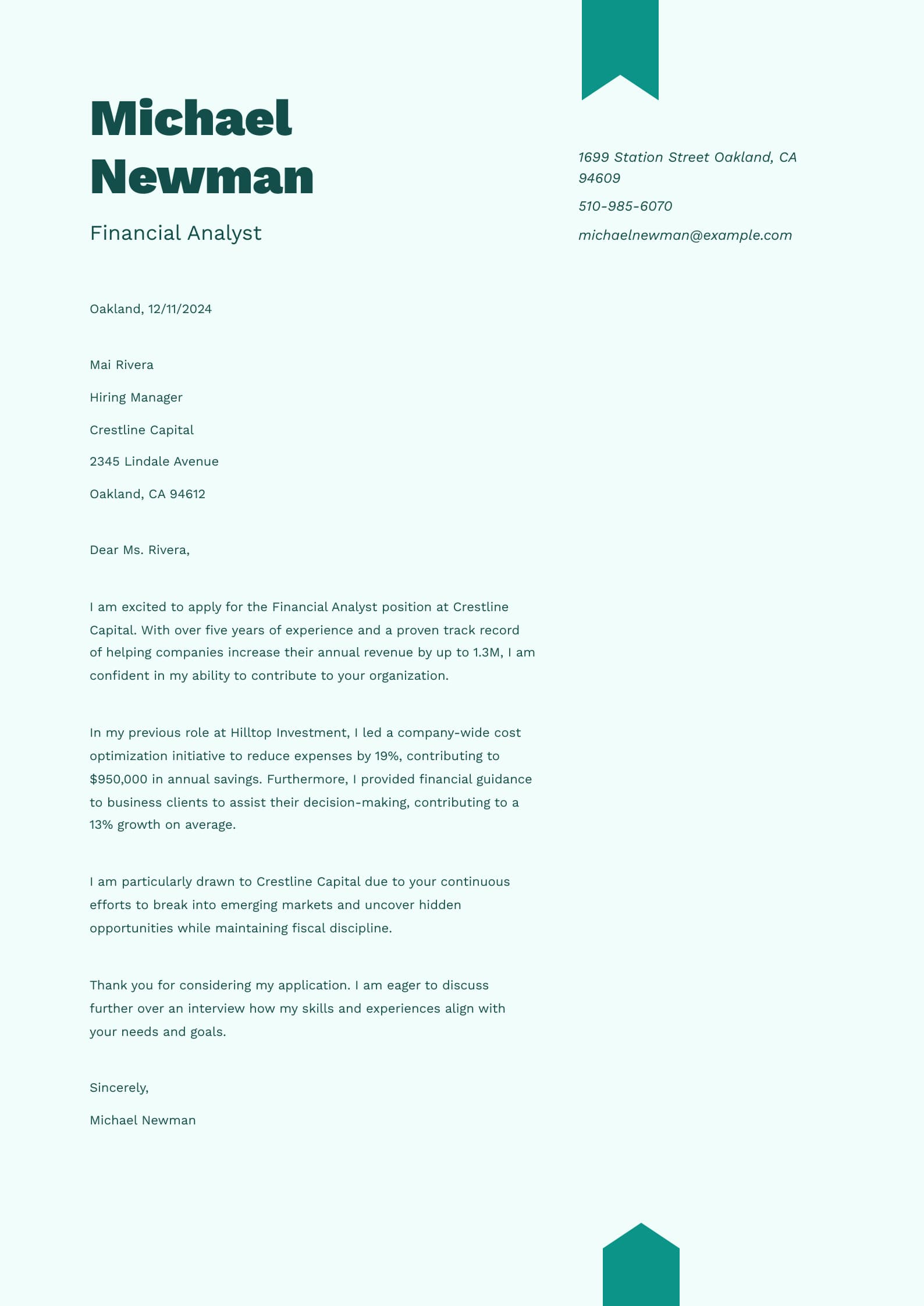 Financial Analyst