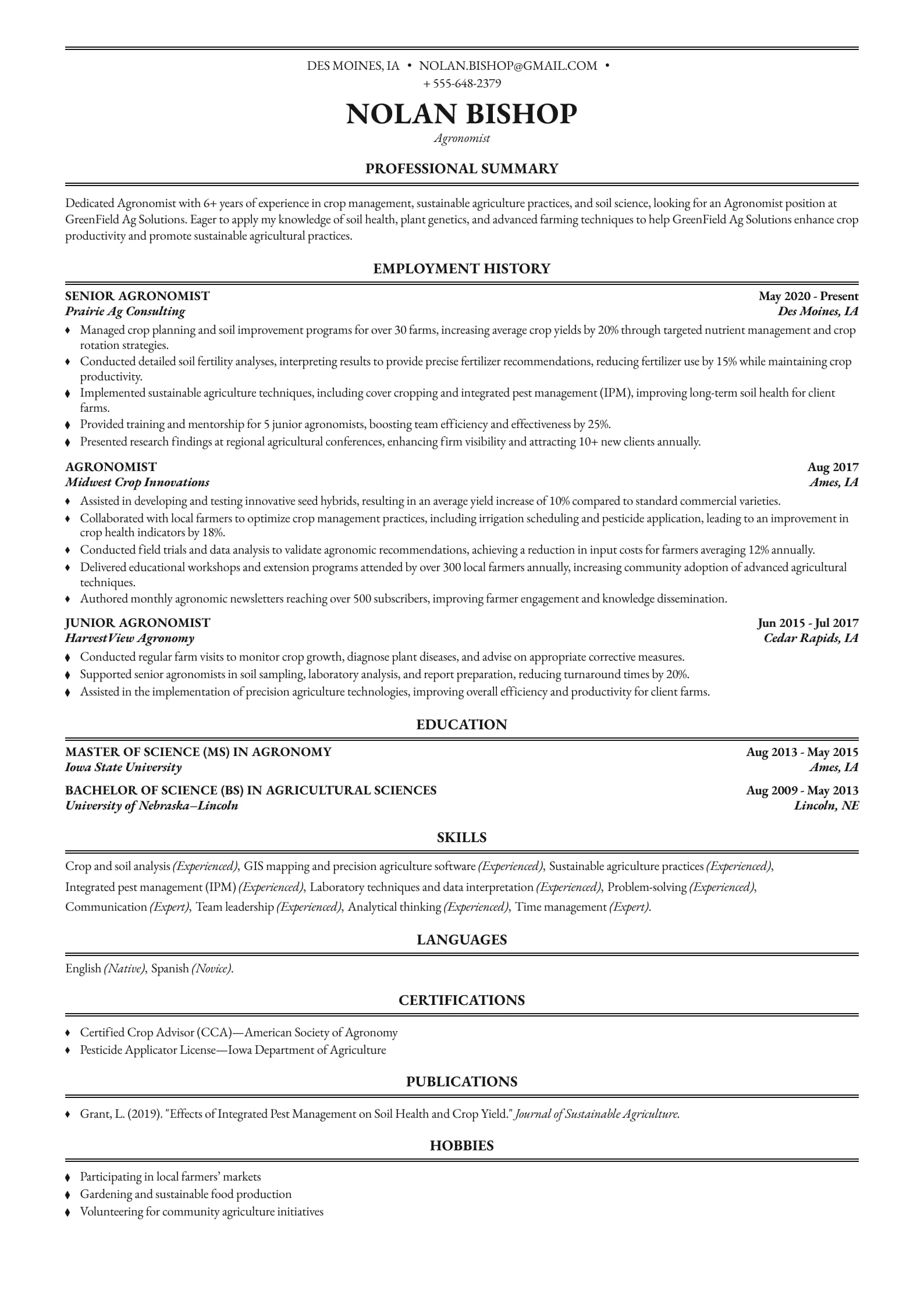 Agronomist