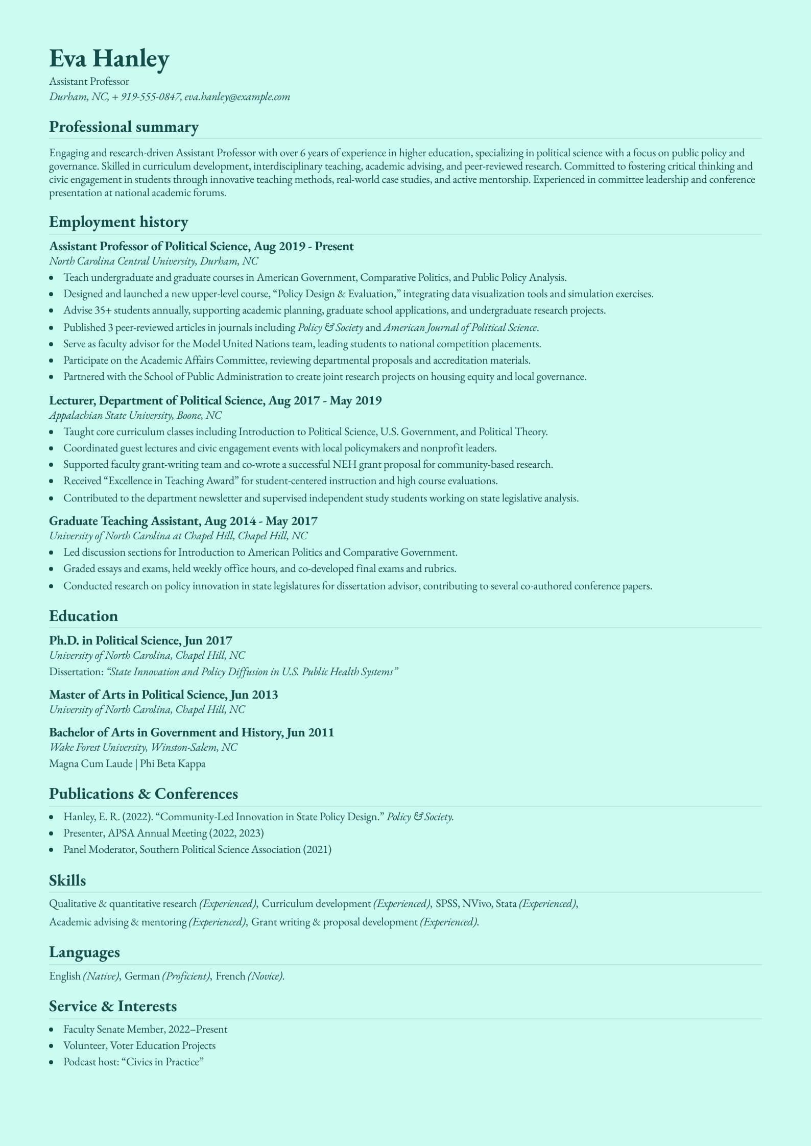 Assistant Professor