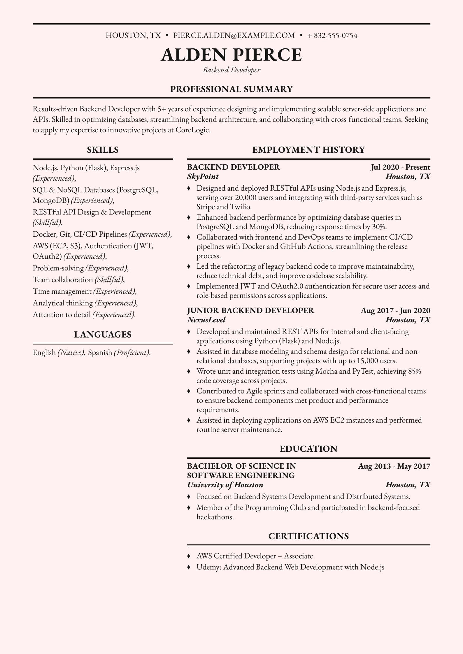 Backend Developer