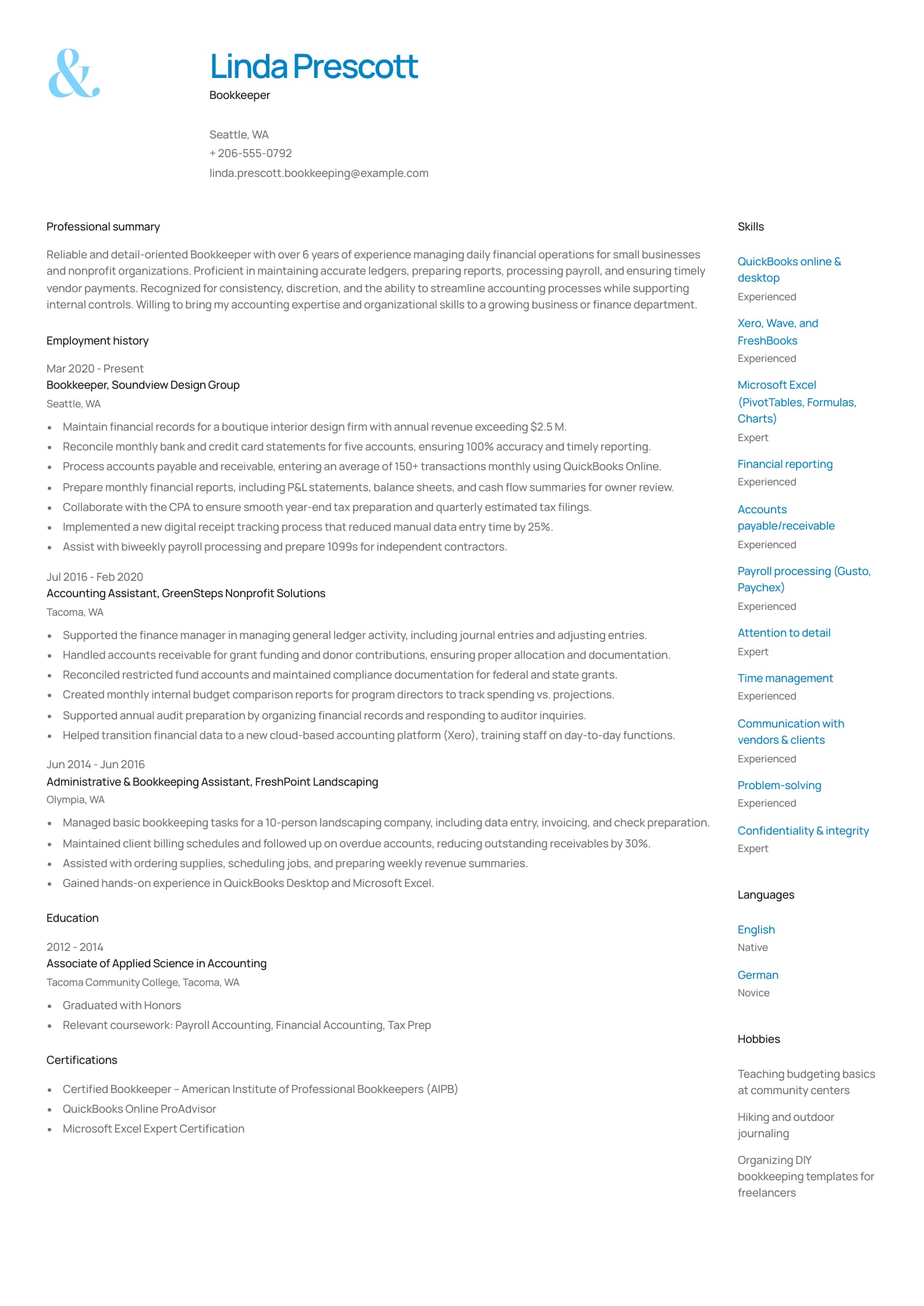 Bookkeeper