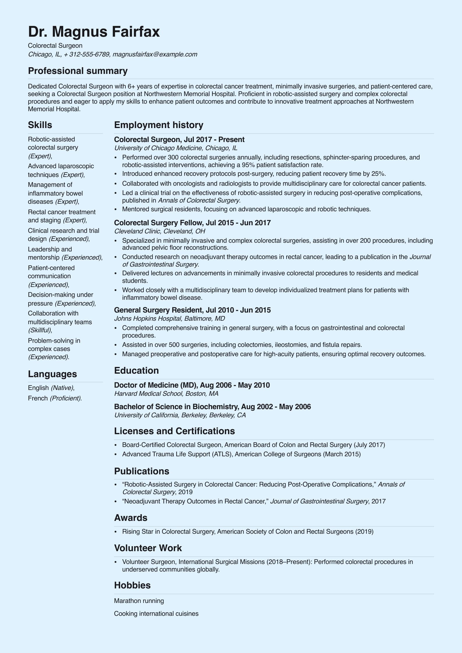 Colorectal Surgeon