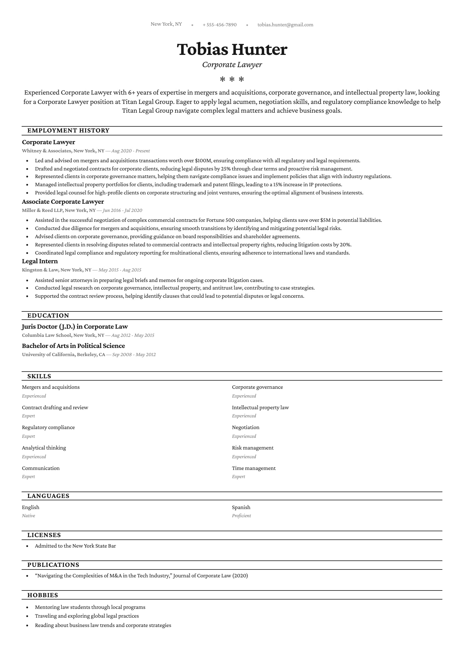 Corporate Lawyer