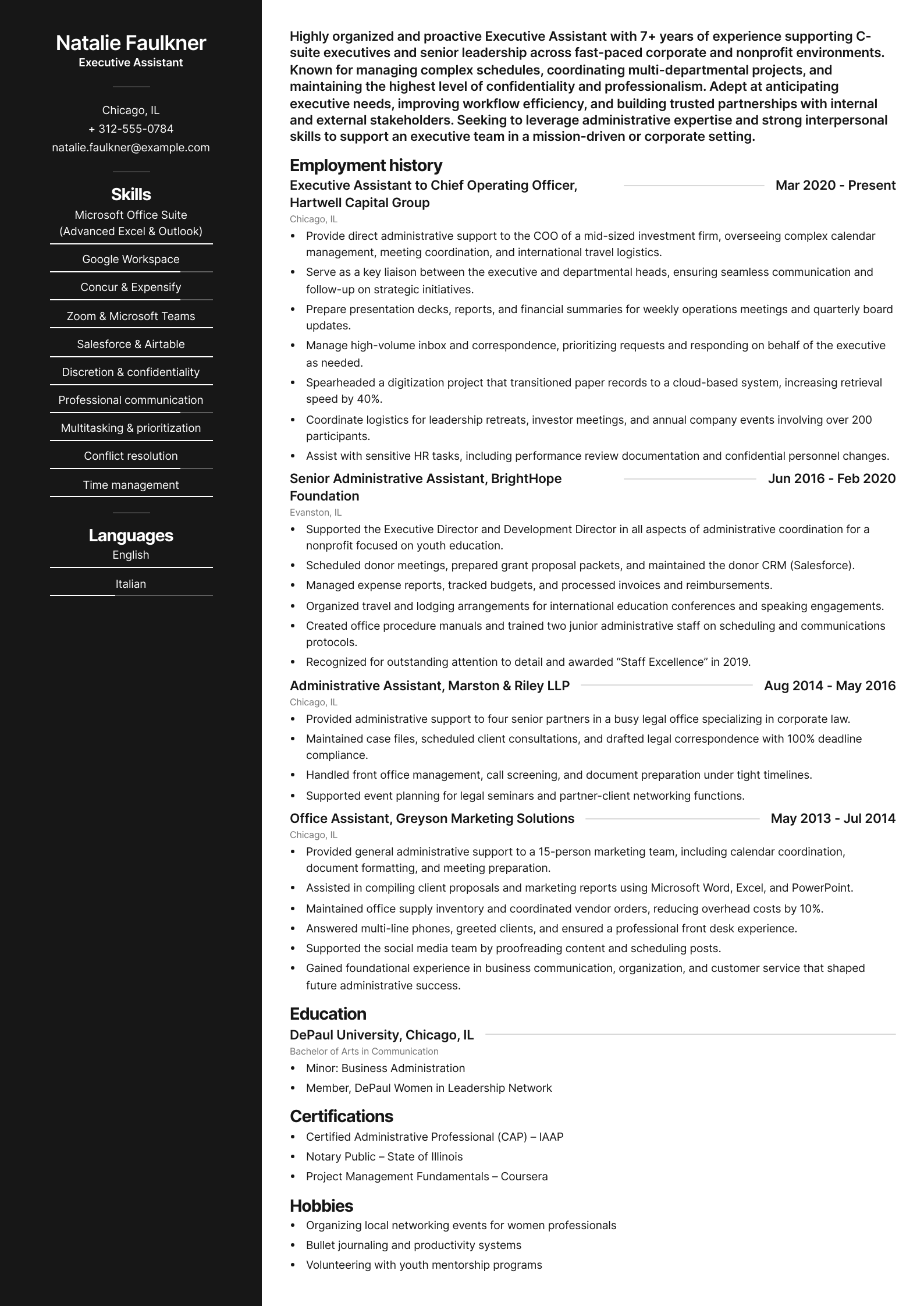 Executive Assistant