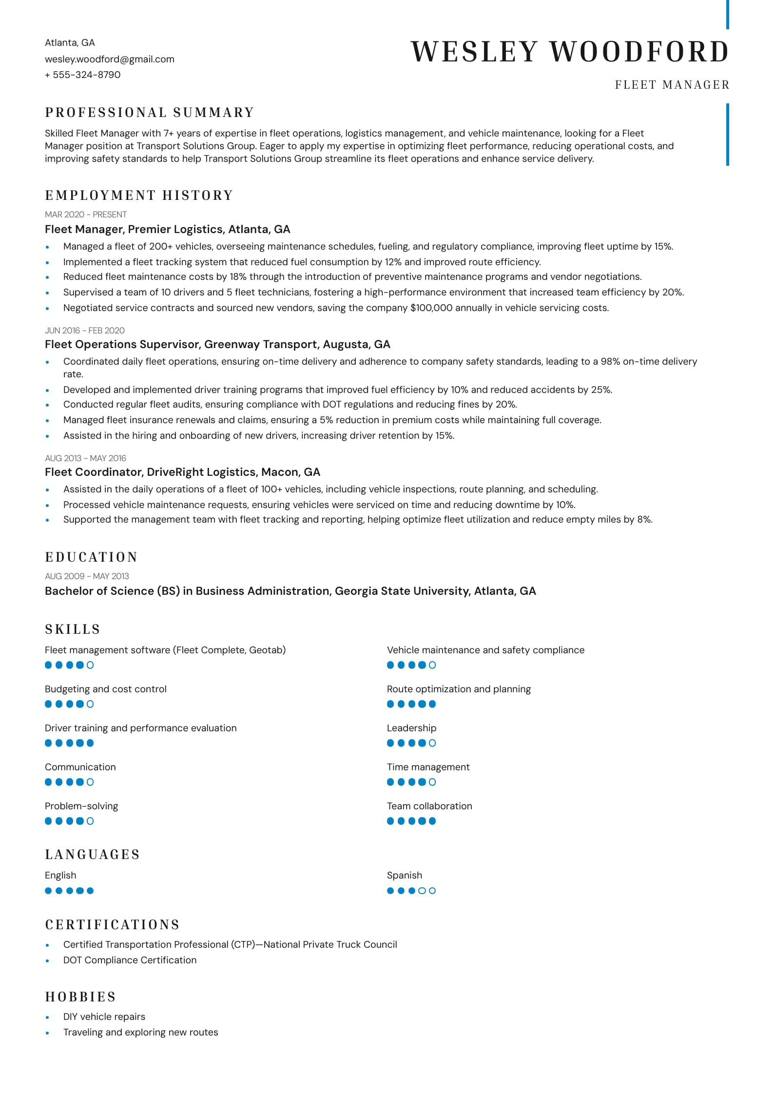 Fleet Manager