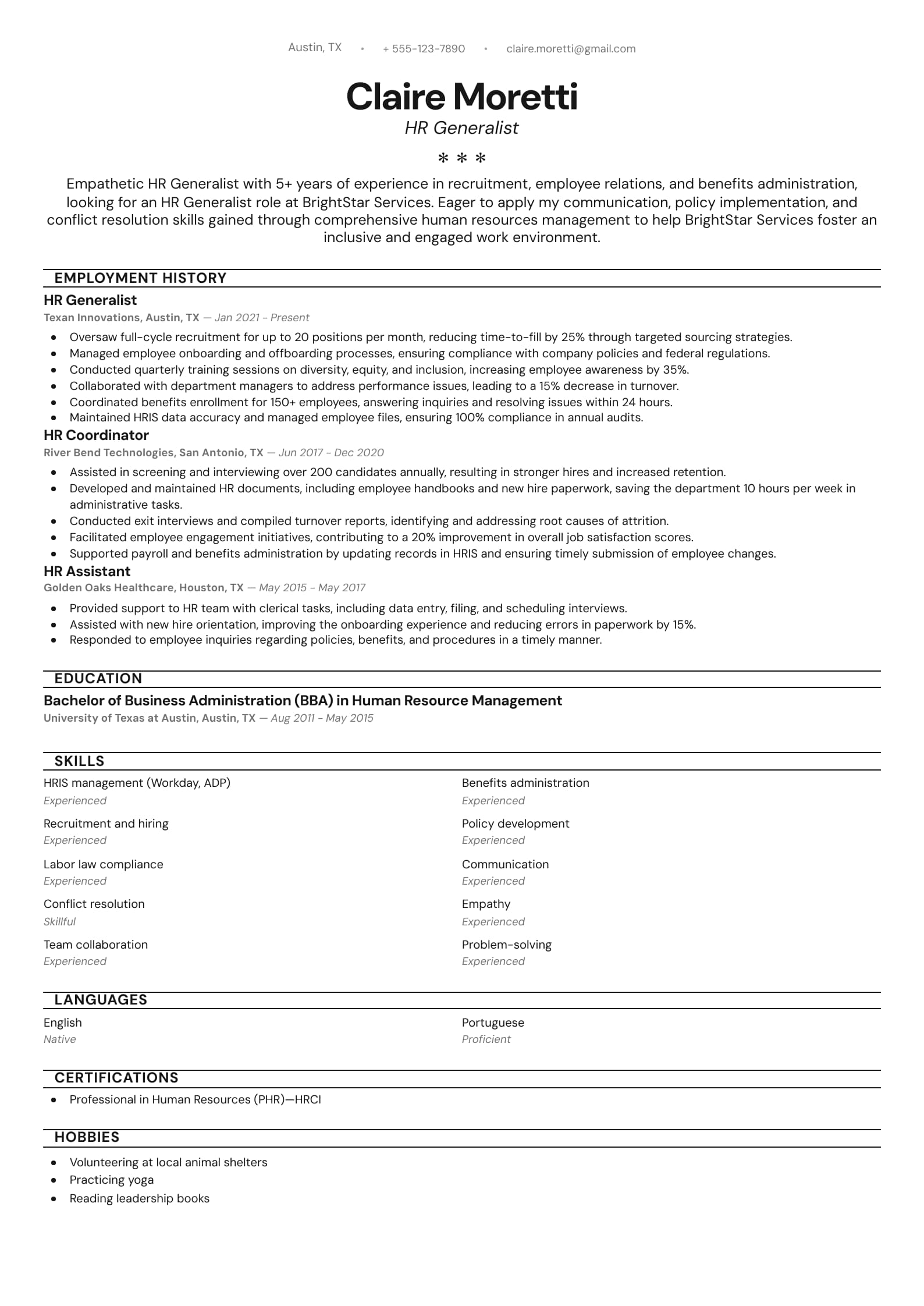 HR Generalist