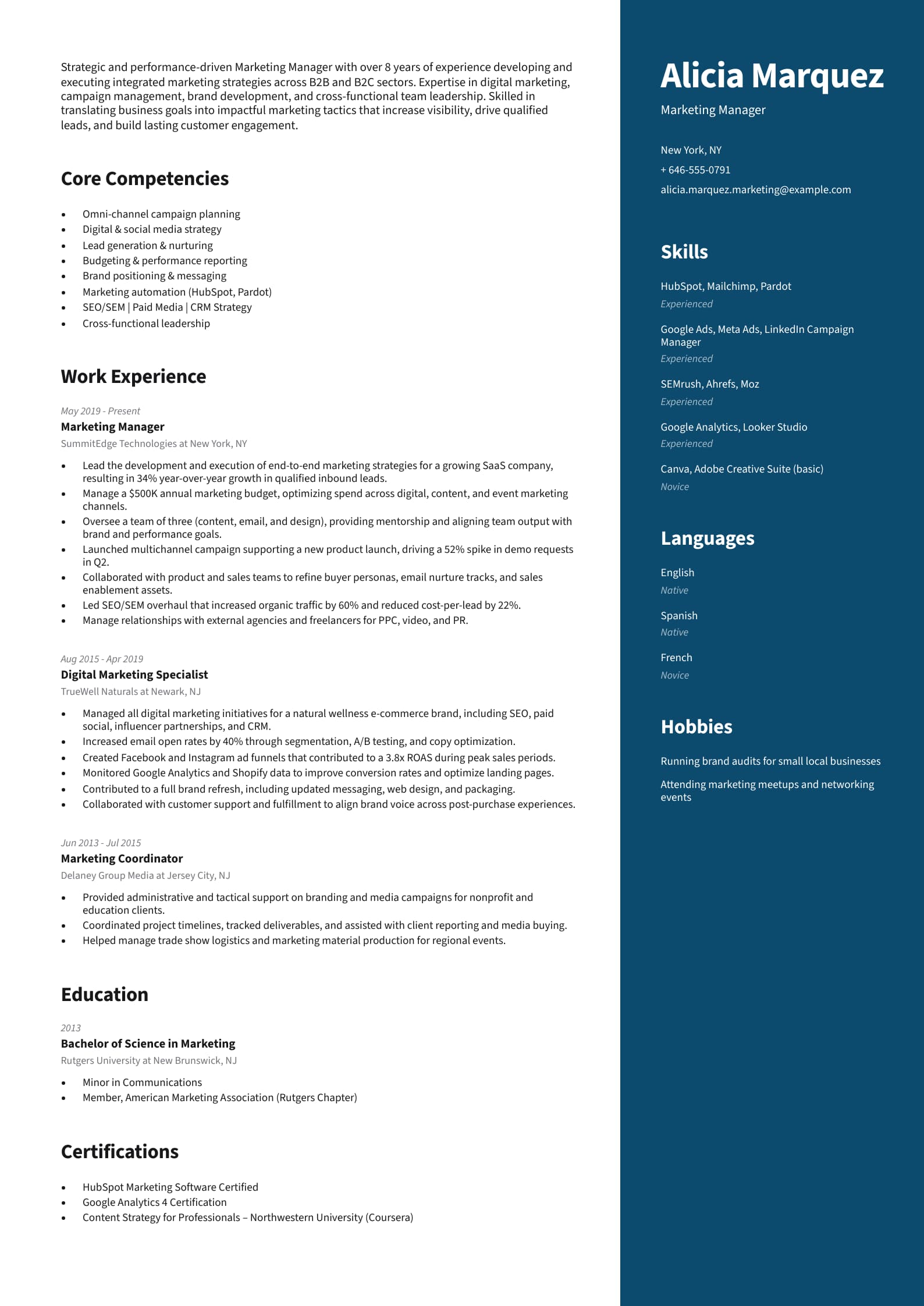 Marketing Manager