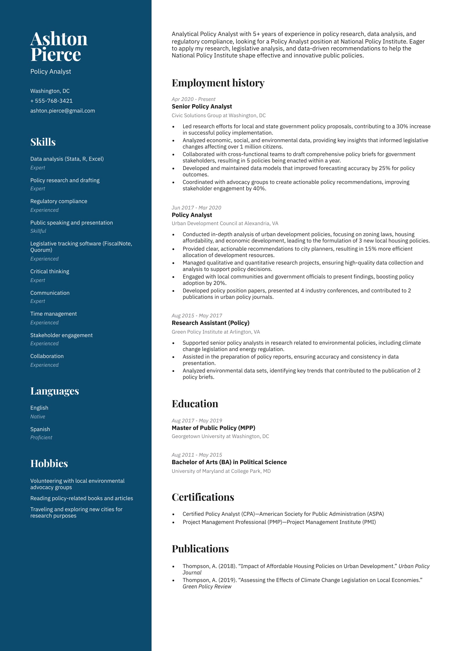Policy Analyst