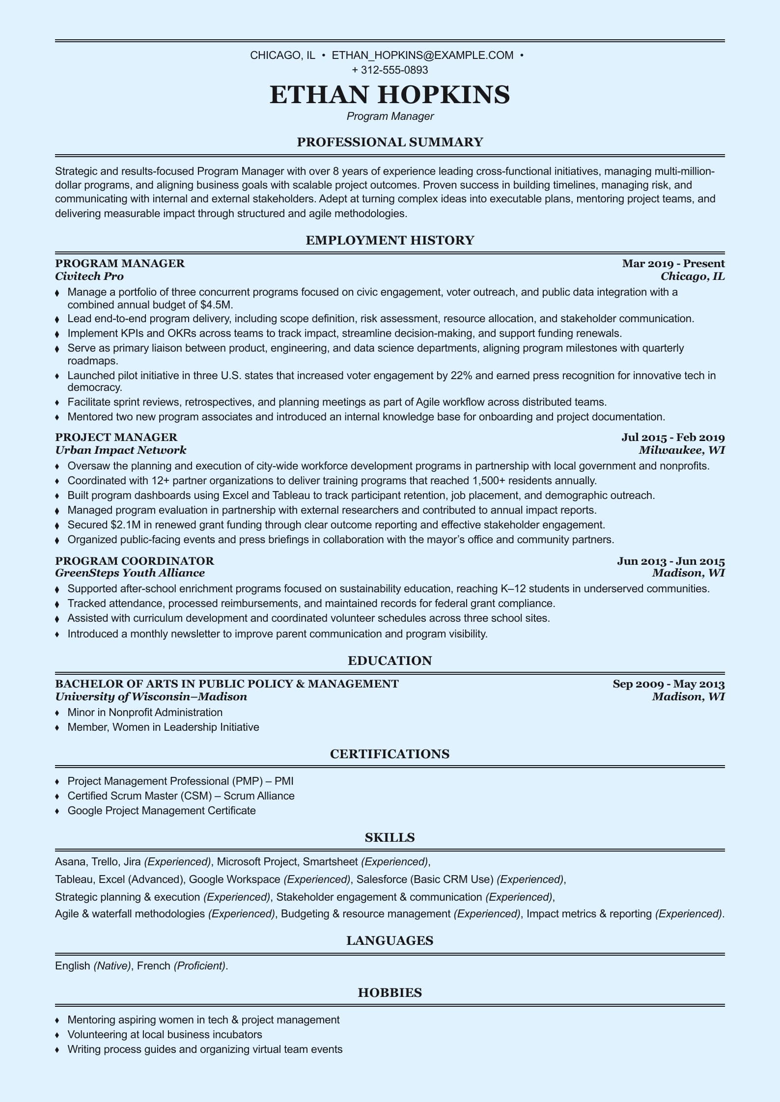 Program Manager