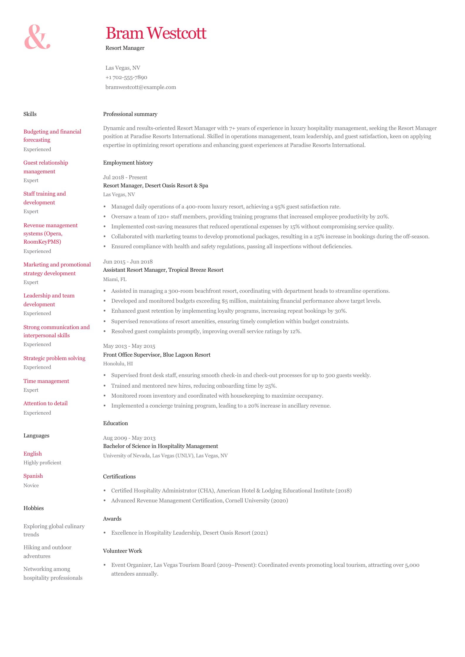 Resort Manager