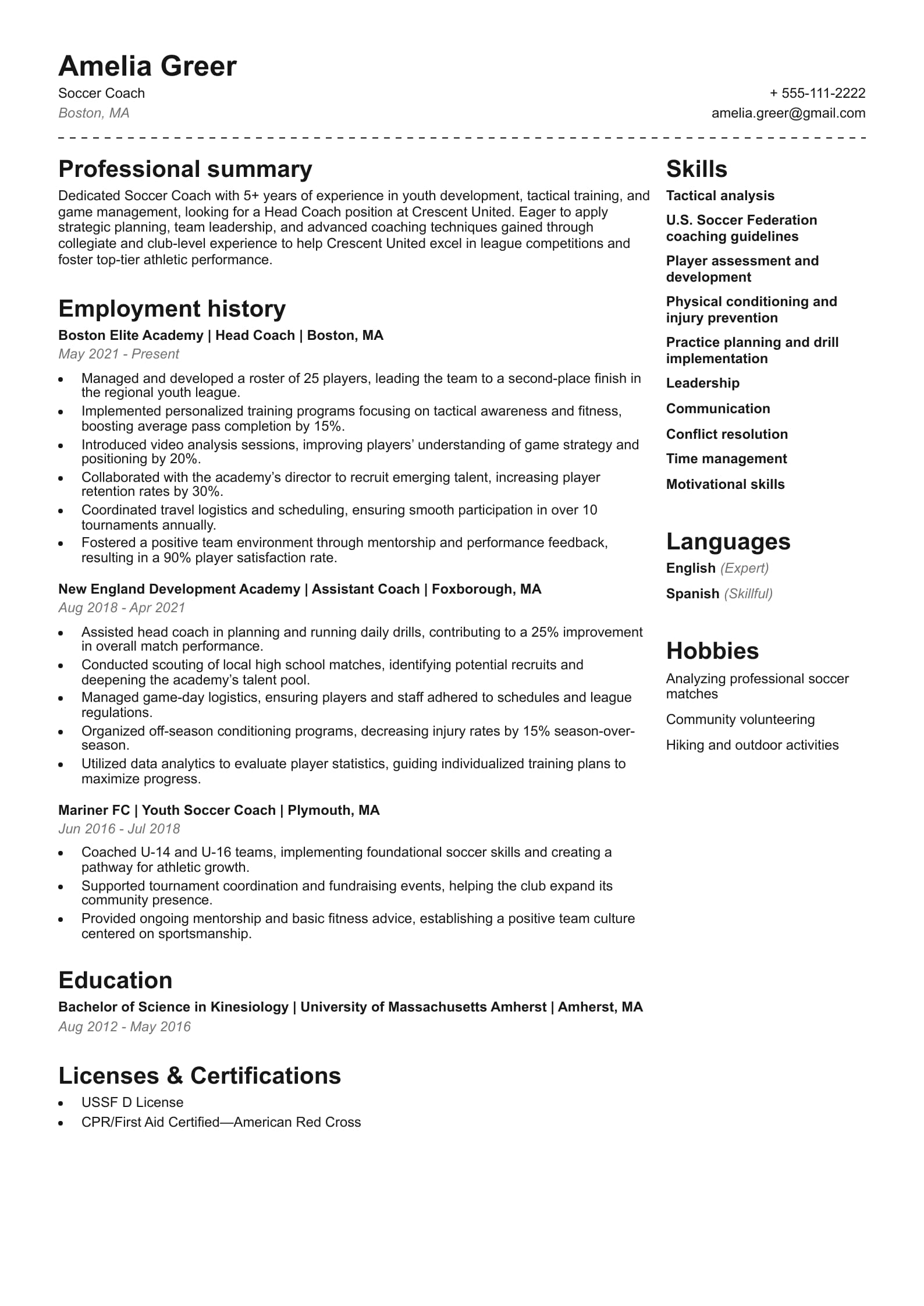 Soccer Coach
