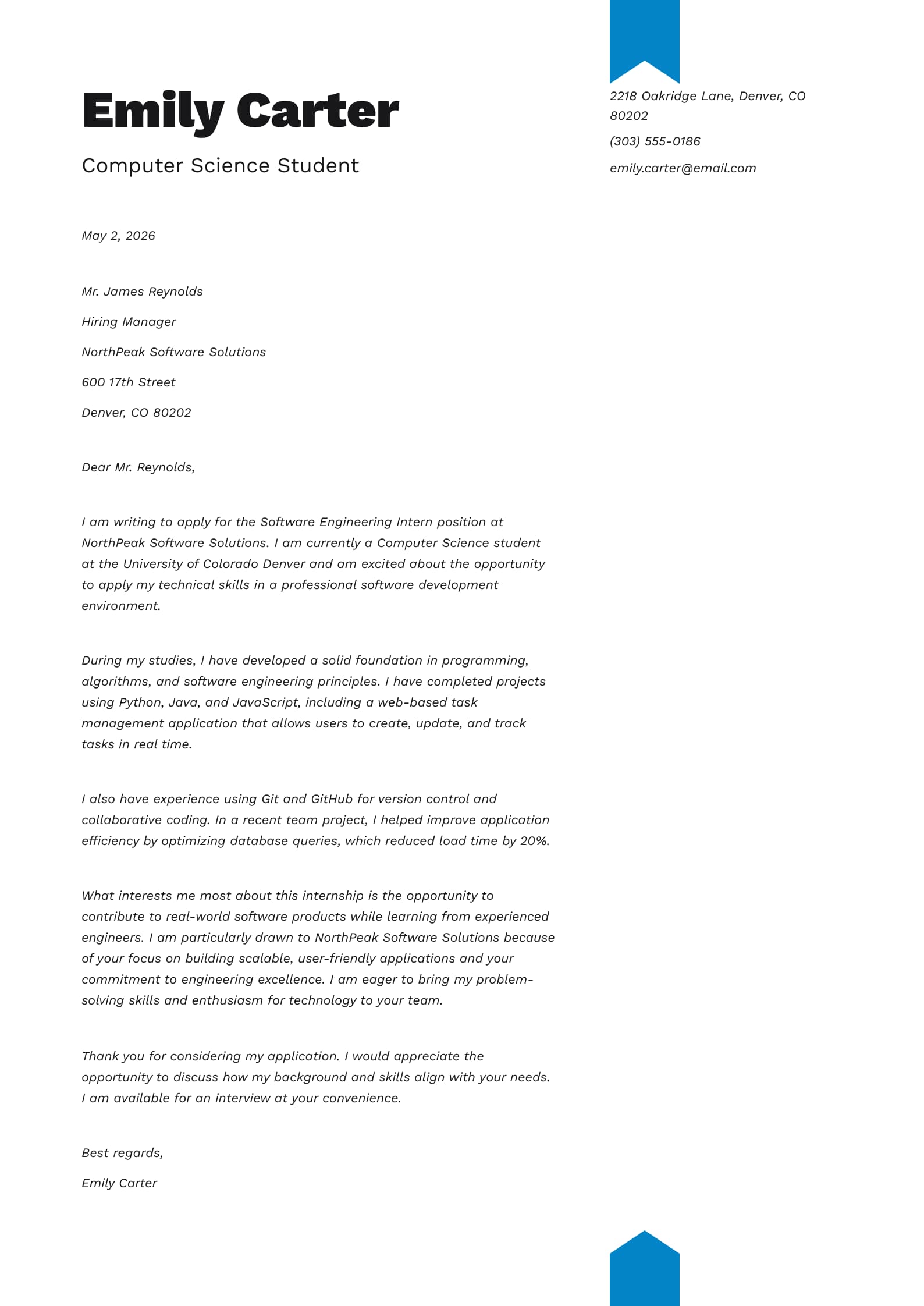 Software Engineering Internship