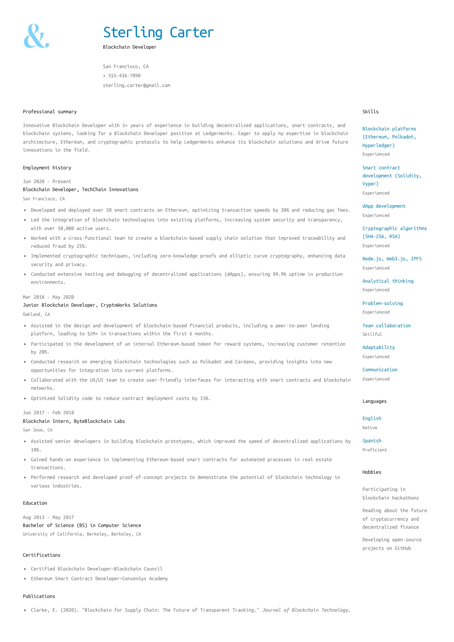 Blockchain Developer