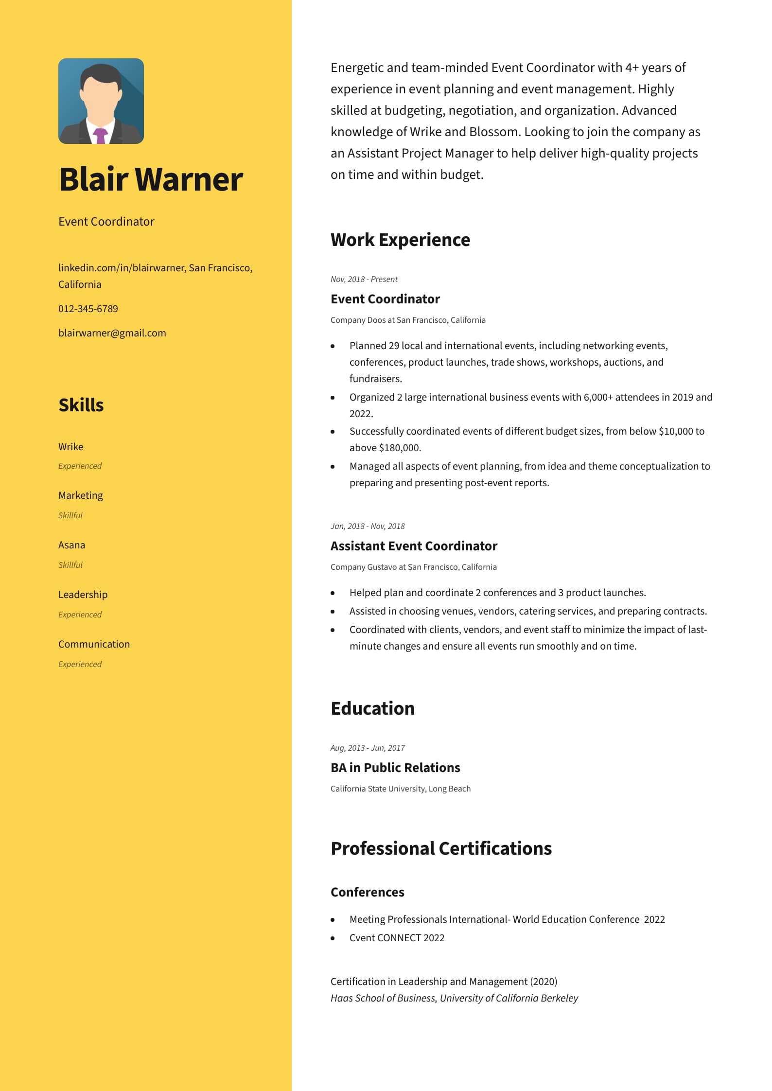 #3. Combination (Hybrid) Resume