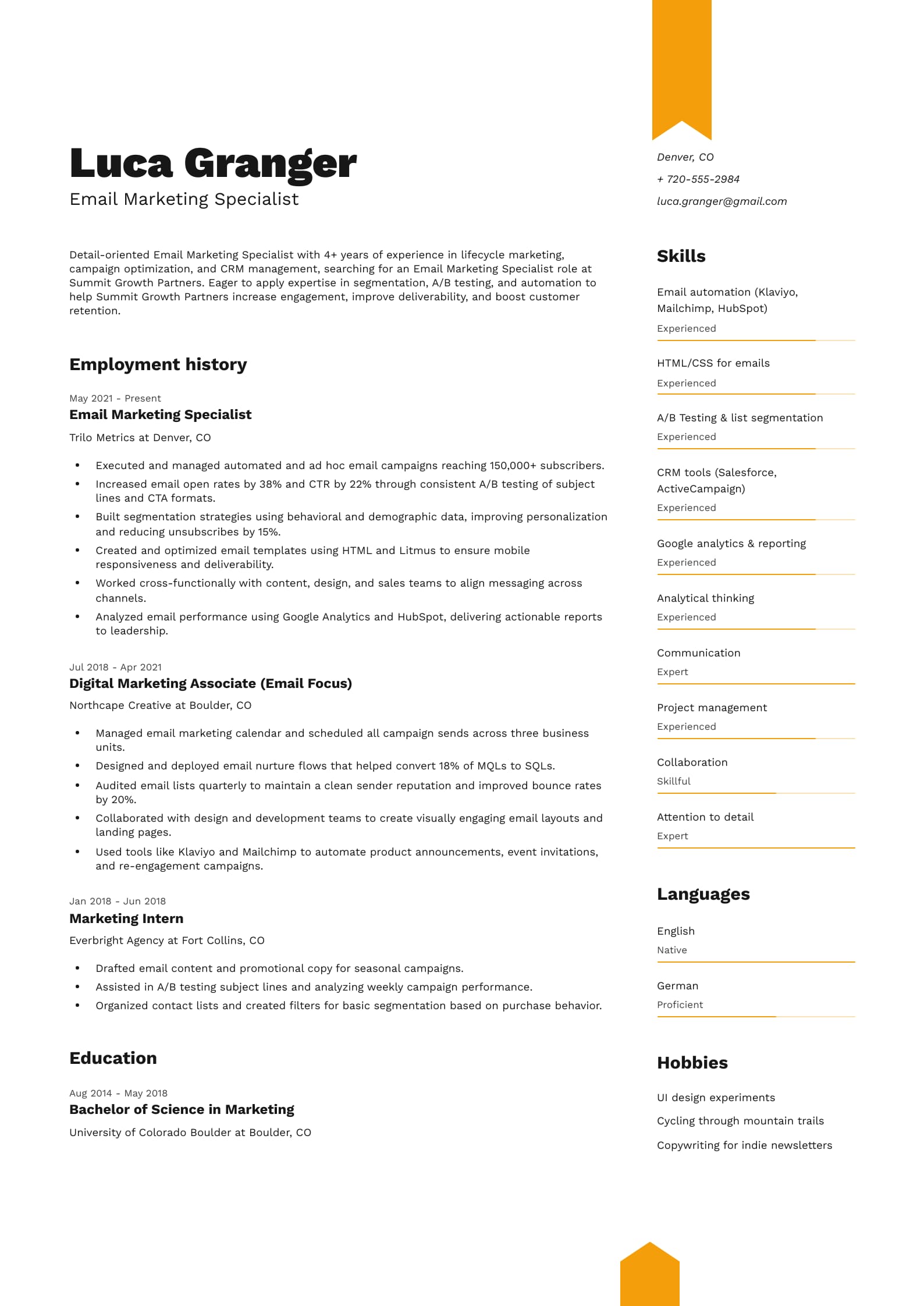 Email Marketing Specialist