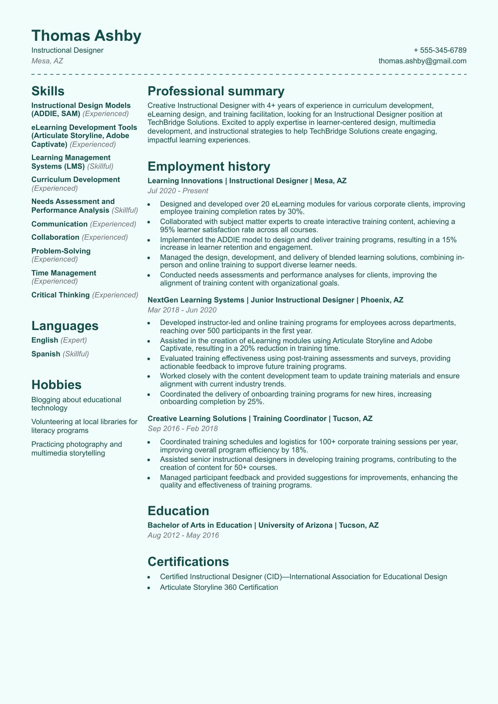 Instructional Designer