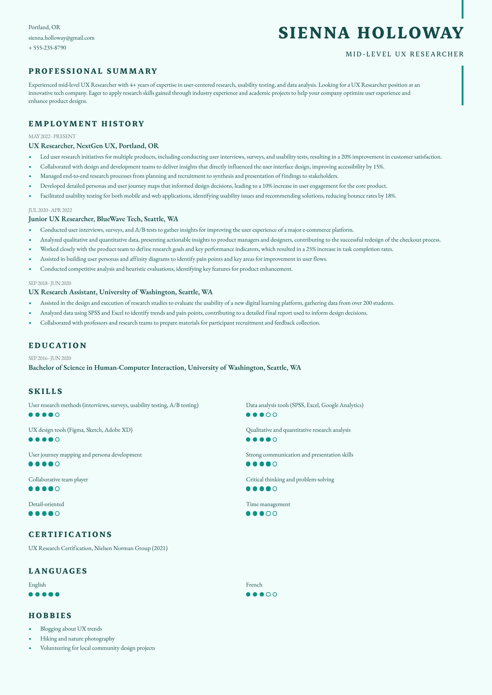 Mid-Level UX Researcher