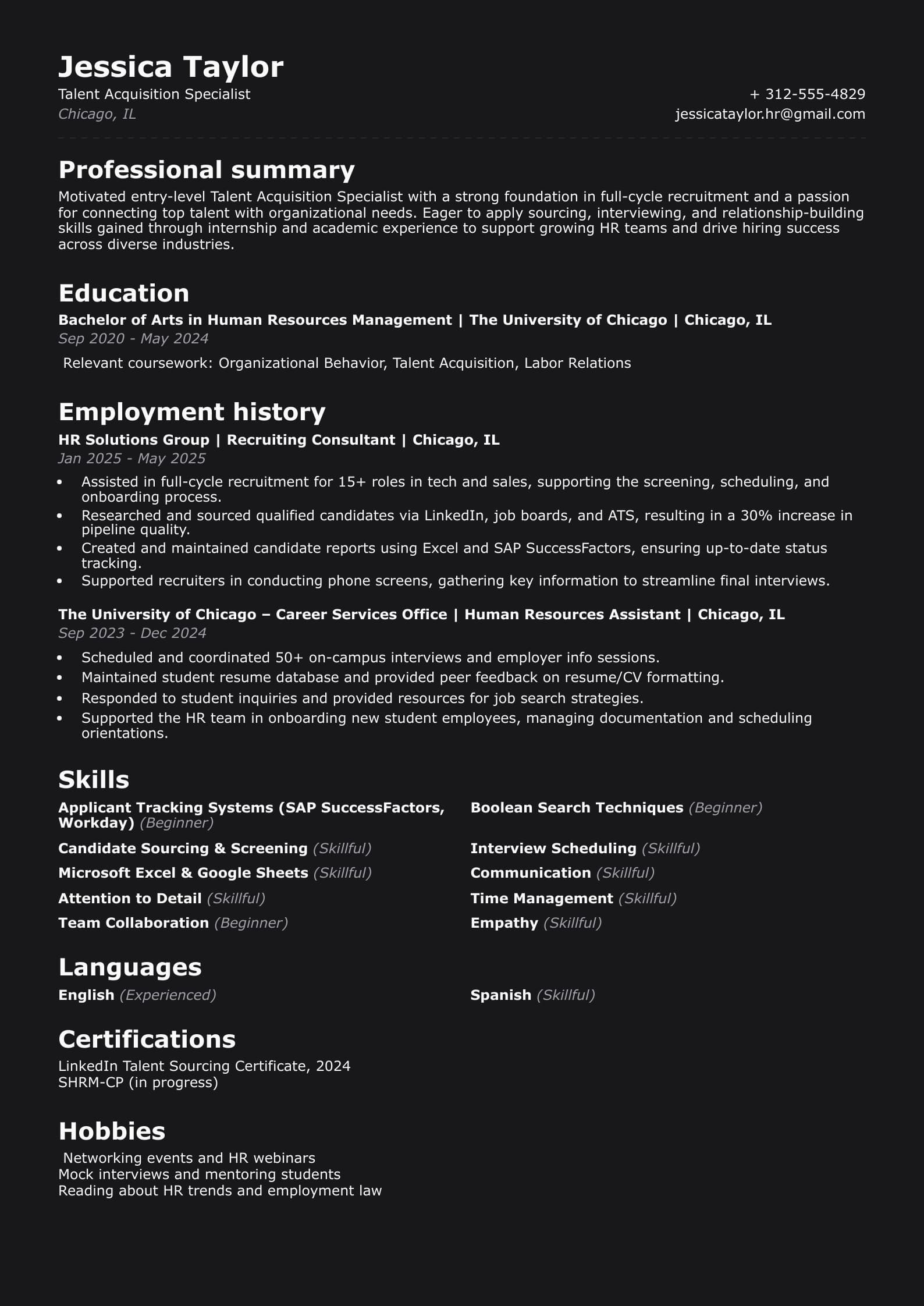  Talent Acquisition Specialist