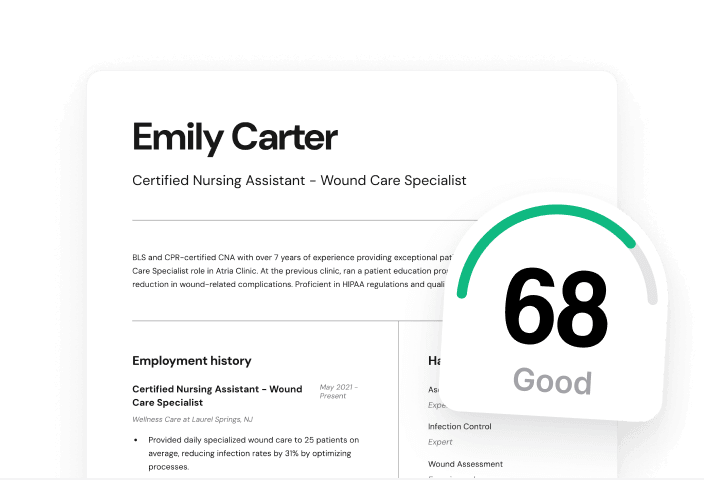 Real-time ATS score analysis