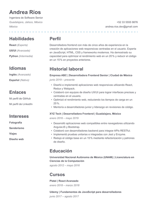 Resume template