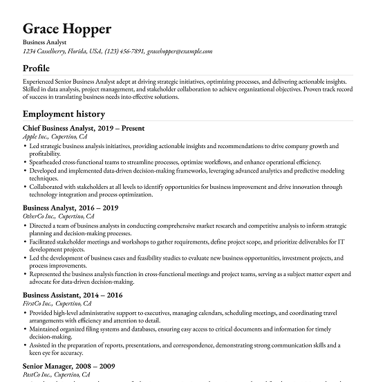 Resume templates