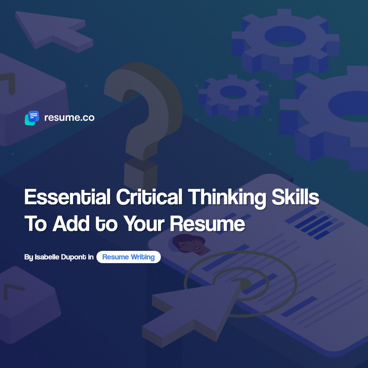 another word for critical thinking on resume